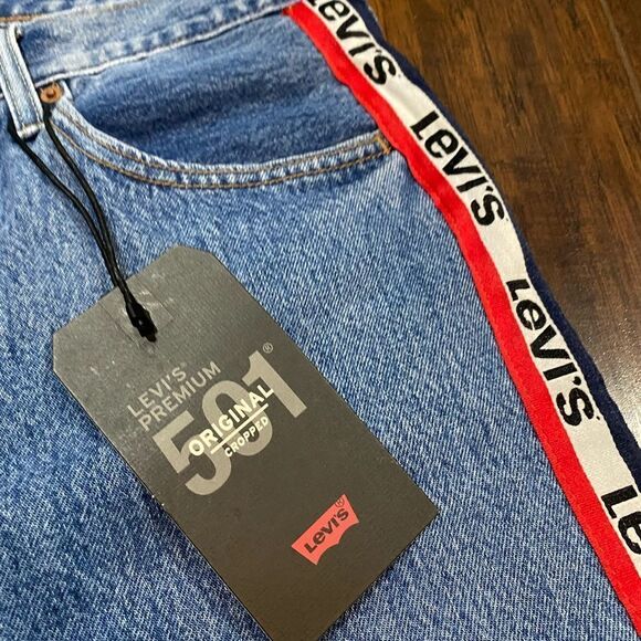 Levi's 501 Cropped Skinny Jeans Spectator Sport - Picture 13 of 15